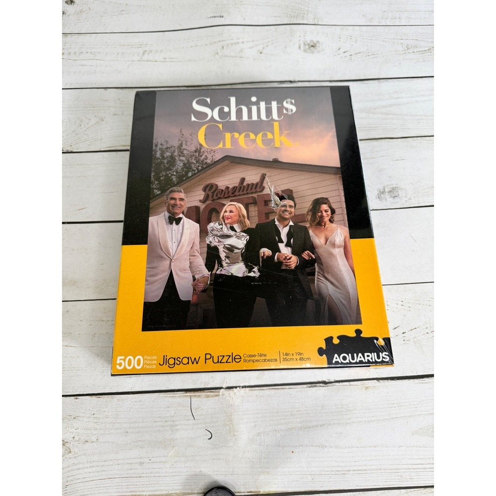 Schitt's Creek Cast Aquarius 500 Piece Jigsaw Puzzle New Sealed Damaged Box